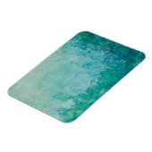 Papier mit Abstrakt blauer, grüner und schwarzer F Magnet (Linke Seite)