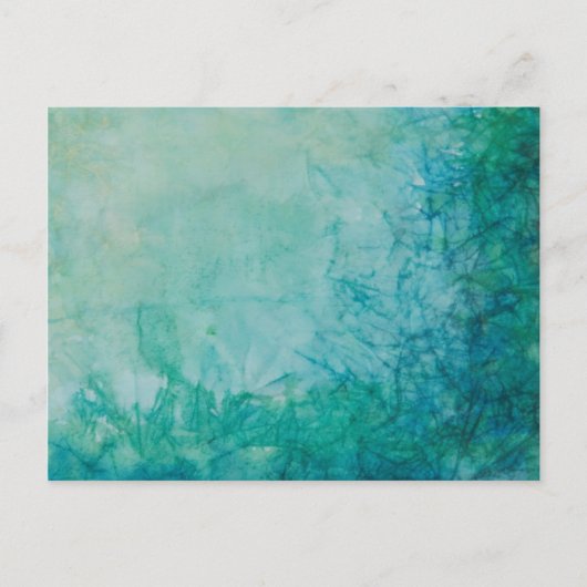 Papier mit Abstrakt blauer, grüner und schwarzer F Postkarte (Vorderseite)