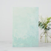 Papier mit Abstraktem Blau, Grün und Schwarz (Stehend Vorderseite)
