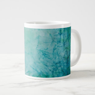 Papier mit Abstraktem Blau, Grün und Schwarz Jumbo-Tasse