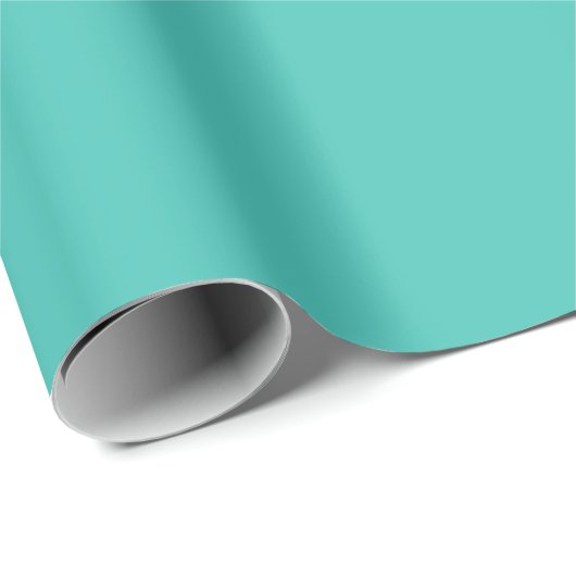 Papier mit Aquamariner Matte Geschenkpapier (Rolleneckpunkt)