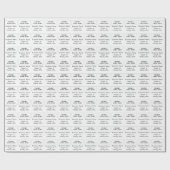 Papier mit benutzerdefiniertem Firmenlogo mit Text Geschenkpapier (Flach)