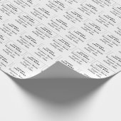 Papier mit benutzerdefiniertem Firmenlogo mit Text Geschenkpapier (Ecke)