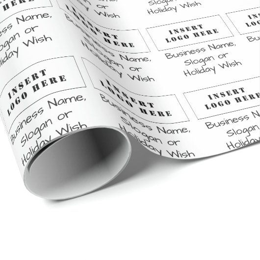 Papier mit benutzerdefiniertem Firmenlogo mit Text Geschenkpapier (Rolleneckpunkt)