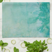 Papier mit blauer, grüner und schwarzer abstrakter handtuch (Gefaltet)