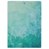 Papier mit blauer, grüner und schwarzer abstrakter klemmbrett (Rückseite)