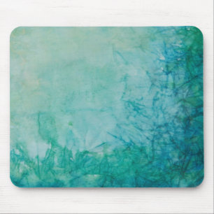 Papier mit blauer, grüner und schwarzer abstrakter mousepad