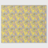 Papier mit Blumendesign Geschenkpapier (Flach)