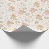 Papier mit dem Muster "Animal Ballerina" Geschenkpapier (Ecke)