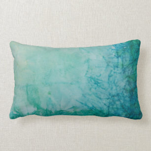 Papier mit der blauen, grünen und schwarzen Farbe Lendenkissen