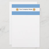 Papier mit der Flagge Argentiniens (Vorne/Hinten)