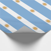Papier mit der Flagge Argentiniens Geschenkpapier (Ecke)