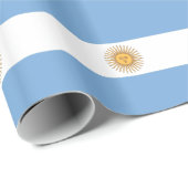 Papier mit der Flagge Argentiniens Geschenkpapier (Rolleneckpunkt)