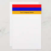 Papier mit der Flagge Armeniens (Vorne/Hinten)
