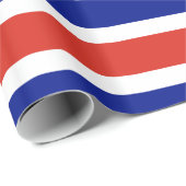 Papier mit der Flagge Costa Ricas Geschenkpapier (Rolleneckpunkt)