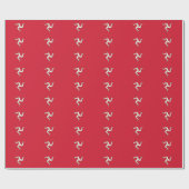 Papier mit der Flagge der Insel Man, Vereinigtes K Geschenkpapier (Flach)