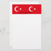 Papier mit der Flagge der Türkei (Vorne/Hinten)