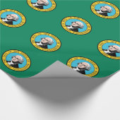 Papier mit der Flagge des Washingtoner Staat Geschenkpapier (Ecke)
