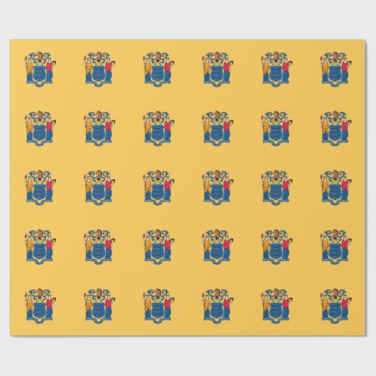 Papier mit der Flagge New Jersey Geschenkpapier (Flach)
