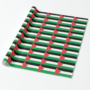 Papier mit der Flagge Palästinas Geschenkpapier