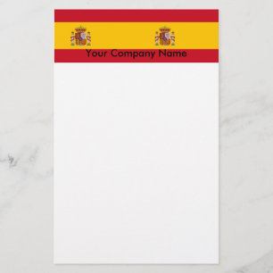 Papier mit der Flagge Spaniens