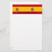 Papier mit der Flagge Spaniens (Vorne/Hinten)
