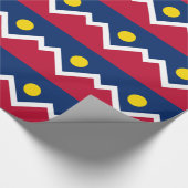 Papier mit der Flagge von Denver City Geschenkpapier (Ecke)