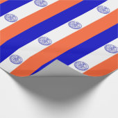 Papier mit der Flagge von New York City Geschenkpapier (Ecke)