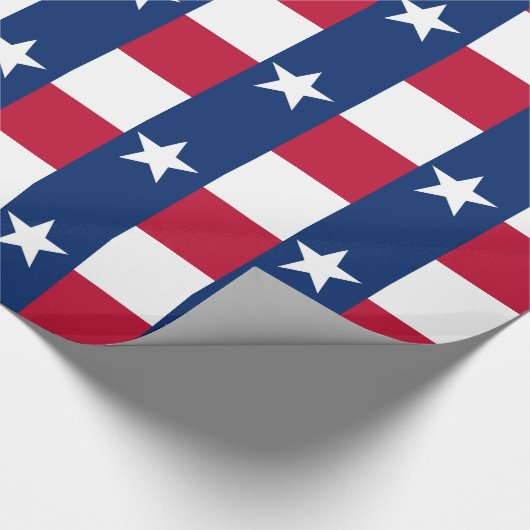 Papier mit der Flagge von Texas Geschenkpapier (Ecke)