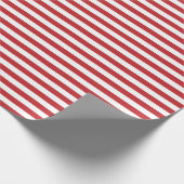 Papier mit dunklem Rot und weißen Streifen Geschenkpapier (Ecke)