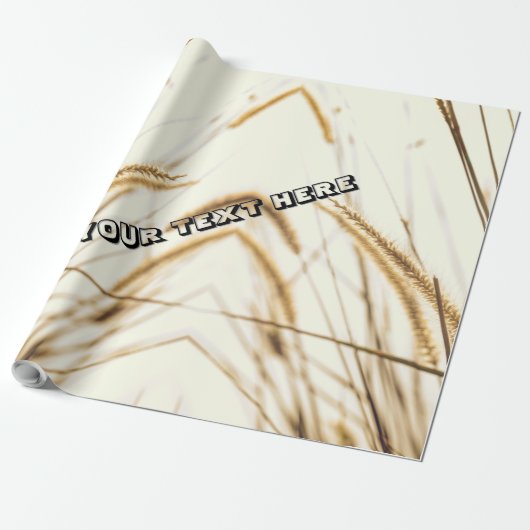 PAPIER MIT EDITABLE TEXT GESCHENKPAPIER (Ungerollt)