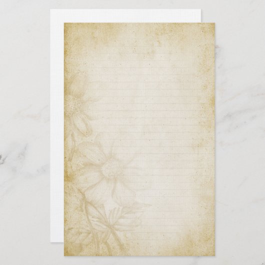 Papier mit einer Überschrift (Vorne/Hinten)