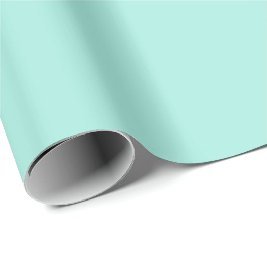 Papier mit festem Farbumschlag in hellen Aqua Geschenkpapier (Rolleneckpunkt)