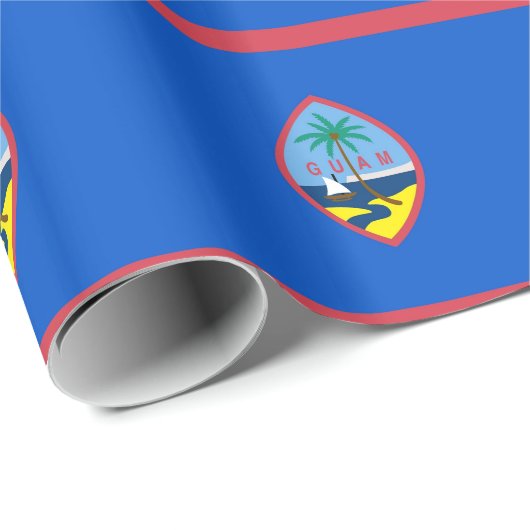 Papier mit Flagge von Guam Geschenkpapier (Rolleneckpunkt)