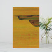 Papier mit gelbem abstraktem Design (Stehend Vorderseite)