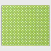 Papier mit grünen Polka-Punkten Geschenkpapier (Flach)