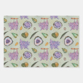 Papier mit Kristallmuster und Geodenmuster (Vorderseite)