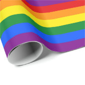 Papier mit LGBT-Flagge Geschenkpapier (Rolleneckpunkt)