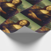 Papier mit Mona Lisa Print Geschenkpapier (Ecke)