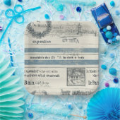 Papier mit Nautikdetails Pappteller (Party)