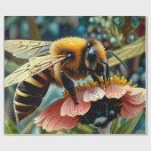 Papier mit Pollensammlung Geschenkpapier (Flach)