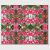 Papier mit roten Blume Geschenkpapier (Flach)
