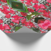 Papier mit roten Blume Geschenkpapier (Ecke)