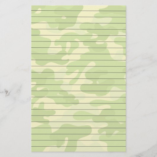 Papier mit Schatten der grünen Camouflage (Vorderseite)