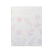 Papier mit Schriftgröße breite Regel Pastel Rainbo Notizblock (Rotiert)