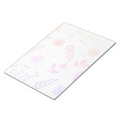 Papier mit Schriftgröße breite Regel Pastel Rainbo Notizblock (angewinkelt)