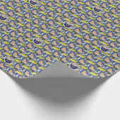 Papier , moderner Vogel Geschenkpapier (Ecke)