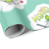 PAPIER - MOJITO RECIPE COCKTAIL ART GESCHENKPAPIER (Rolleneckpunkt)