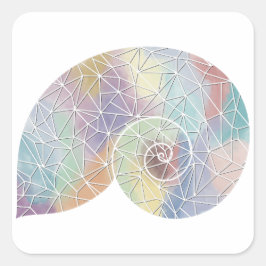 Papier Mosaik Nautilus Muschel Sticker