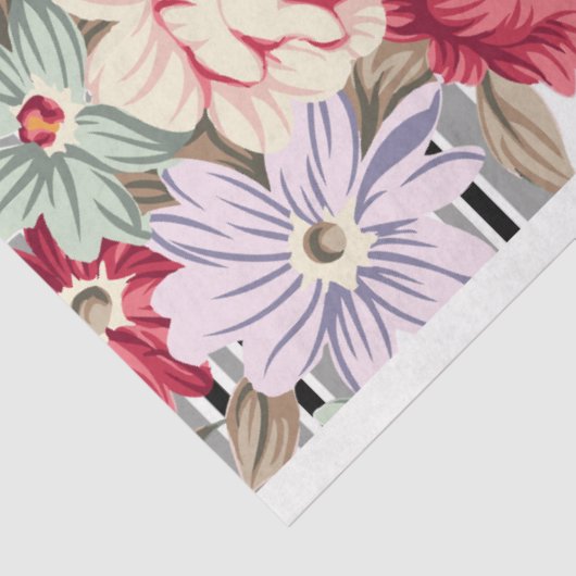 PAPIER MOUSSELINE - Shabby-Blume - Gewebepapier (Ausschnitt)